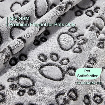 Stuffed 3pcs Premium Soft Dog Blankets for Small Dogs, Cat Blanket Calming Washable for Bed Couch Crate Protection Cover, Dog Puppy Kitten Essentials Christmas Dog Gifts, 24 * 32 inches, Grey