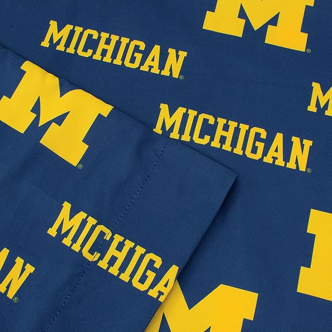 College Covers Everything Comfy Michigan Wolverines Pillowcase, Body Pillow, 20" x 60", Includes 1 Pillowcase