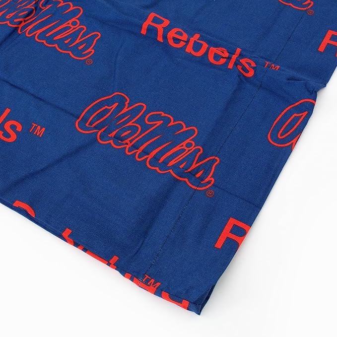 College Covers Everything Comfy Ole Miss Rebels Pillowcase, Body Pillow, 20" x 60", Includes 1 Pillowcase