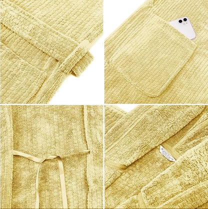 Hooded Bathrobes for Women, Soft Long Towel Robes for Women - Quick Dry yet Warm