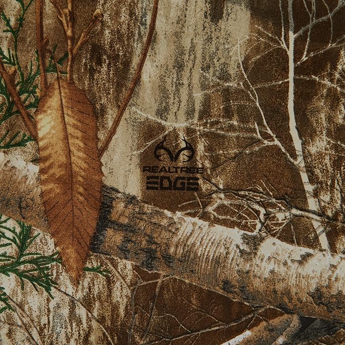 Northwest Realtree 5-Piece Queen Size Bed in a Bag Set, 1 Comforter, 1 Fitted Sheet, 1 Flat Sheet, 2 Pillowcases, All Seasons Bedding, Edge Camo