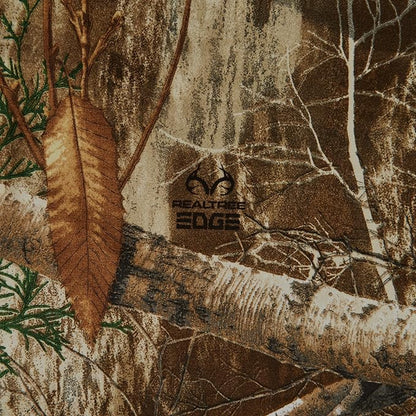 Northwest Realtree 5-Piece Queen Size Bed in a Bag Set, 1 Comforter, 1 Fitted Sheet, 1 Flat Sheet, 2 Pillowcases, All Seasons Bedding, Edge Camo