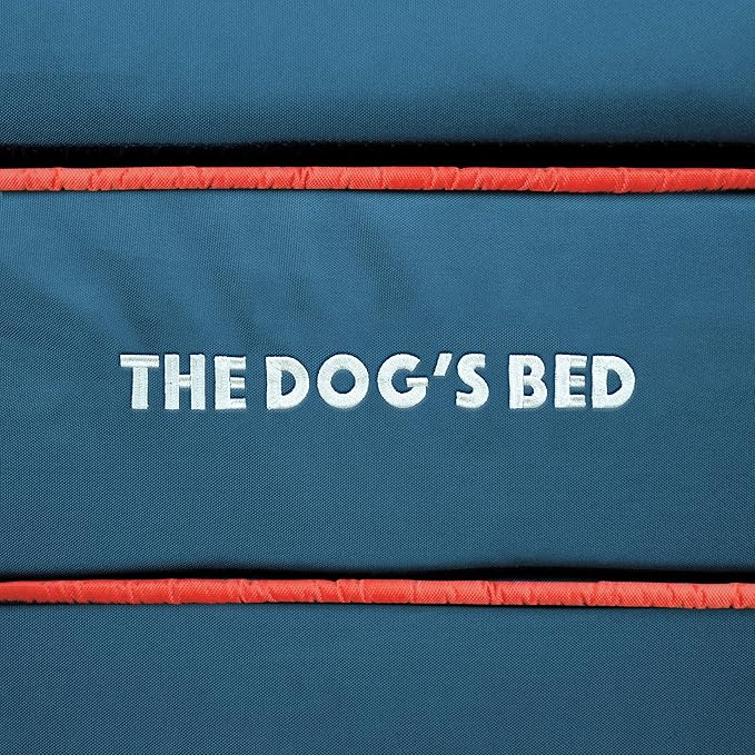 The Dog’s Bed Orthopedic Memory Foam Dog Bed Mattress, Oxford Fabric, Blue with Red Trim, XXL, 6-Inch