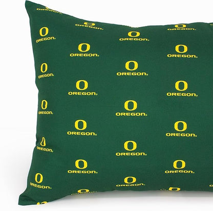 College Covers Everything Comfy Oregon Ducks Pillowcase Pair, King, 20" x 40", Includes 2 King Pillowcases