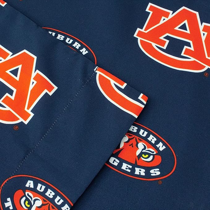 College Covers Everything Comfy Auburn Tigers Pillowcase, Body Pillow, 20" x 60", Includes 1 Pillowcase