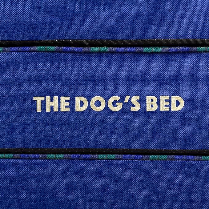 The Dog’s Bed Orthopedic Memory Foam Dog Bed Mattress, Oxford Fabric, Black Watch Tartan, M, 4 Inch