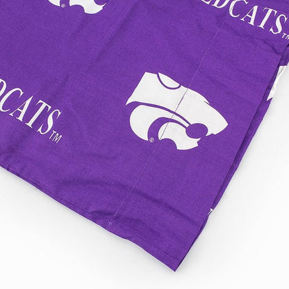College Covers Everything Comfy Kansas State Wildcats Pillowcase Pair, King, 20" x 40", Includes 2 King Pillowcases