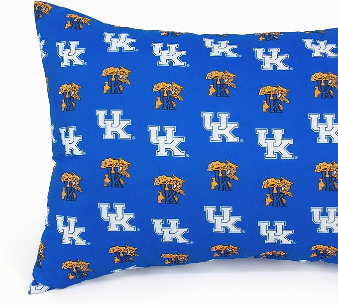 College Covers Everything Comfy Kentucky Wildcats Pillowcase, Body Pillow, 20" x 60", Includes 1 Pillowcase