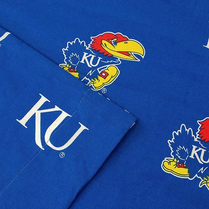 College Covers Everything Comfy Kansas Jayhawks Pillowcase, Body Pillow, 20" x 60", Includes 1 Pillowcase