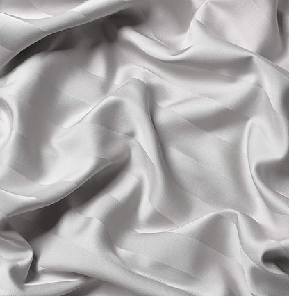 Pure Bamboo Full Sheets, Genuine 100% Organic Viscose Derived from Bamboo Bed Sheet Set, Luxuriously Soft & Cooling, Double Stitching, 2 Year Quality Promise (Full, Jacquard White)