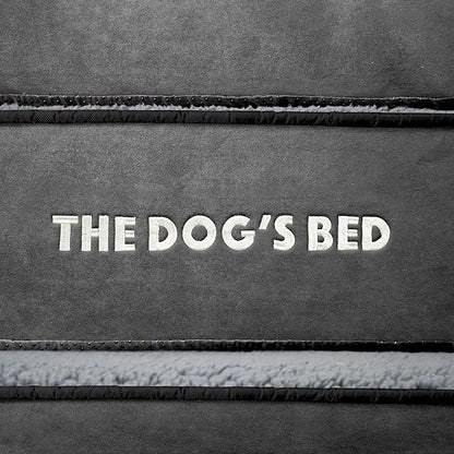 The Dog’s Bed Orthopedic Memory Foam Dog Bed Mattress, Plush Fabric, Grey Plush, L, 4-Inch