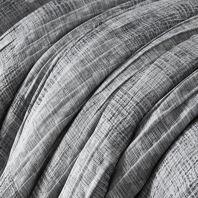 MaiRêve Charcoal Grey California King Comforter Set, Cozy& Lightweight Bed in A Bag, All Season Cal King Comforter Set with Comforter, Fitted Sheet, Flat Sheet 108"x 92"
