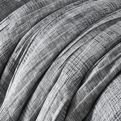 MaiRêve Charcoal Grey California King Comforter Set, Cozy& Lightweight Bed in A Bag, All Season Cal King Comforter Set with Comforter, Fitted Sheet, Flat Sheet 108"x 92"