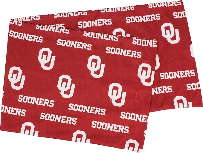 College Covers Everything Comfy Oklahoma Sooners Pillowcase, Body Pillow, 20" x 60", Includes 1 Pillowcase