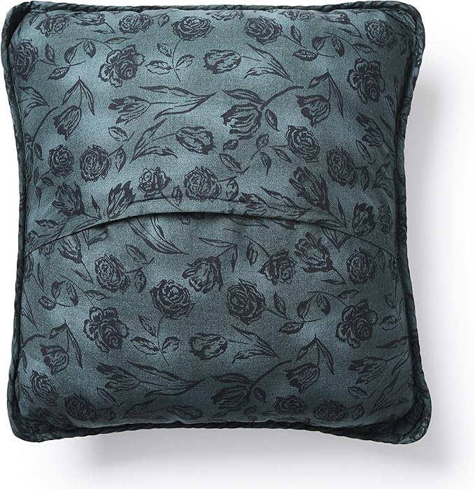 Donna Sharp Throw Pillow - Cabin Raising Pine Cone Lodge Decorative Throw Pillow with Patchwork Pattern - Square