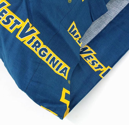 College Covers Everything Comfy West Virginia Mountaineers Pillowcase, Body Pillow, 20" x 60", Includes 1 Pillowcase