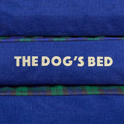 The Dog’s Bed Orthopedic Memory Foam Dog Bed with Bolsters, Oxford Fabric, Black Watch Tartan, XXL