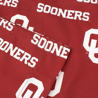 College Covers Everything Comfy Oklahoma Sooners Pillowcase, Body Pillow, 20" x 60", Includes 1 Pillowcase