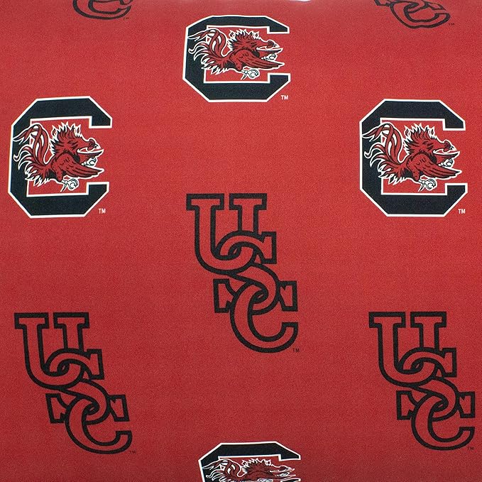 College Covers Everything Comfy South Carolina Gamecocks Pillowcase, Body Pillow, 20" x 60", Includes 1 Pillowcase