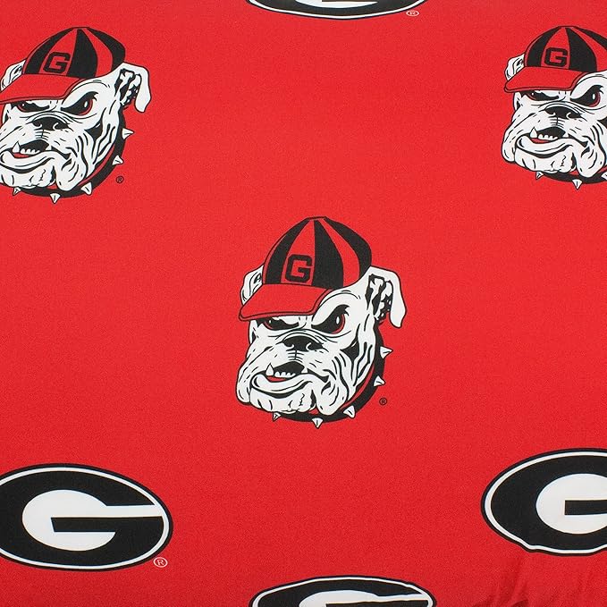 College Covers Everything Comfy Georgia Bulldogs Pillowcase, Body Pillow, 20" x 60", Includes 1 Pillowcase